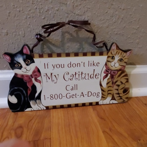 unknown Other - Catitude wall sign
